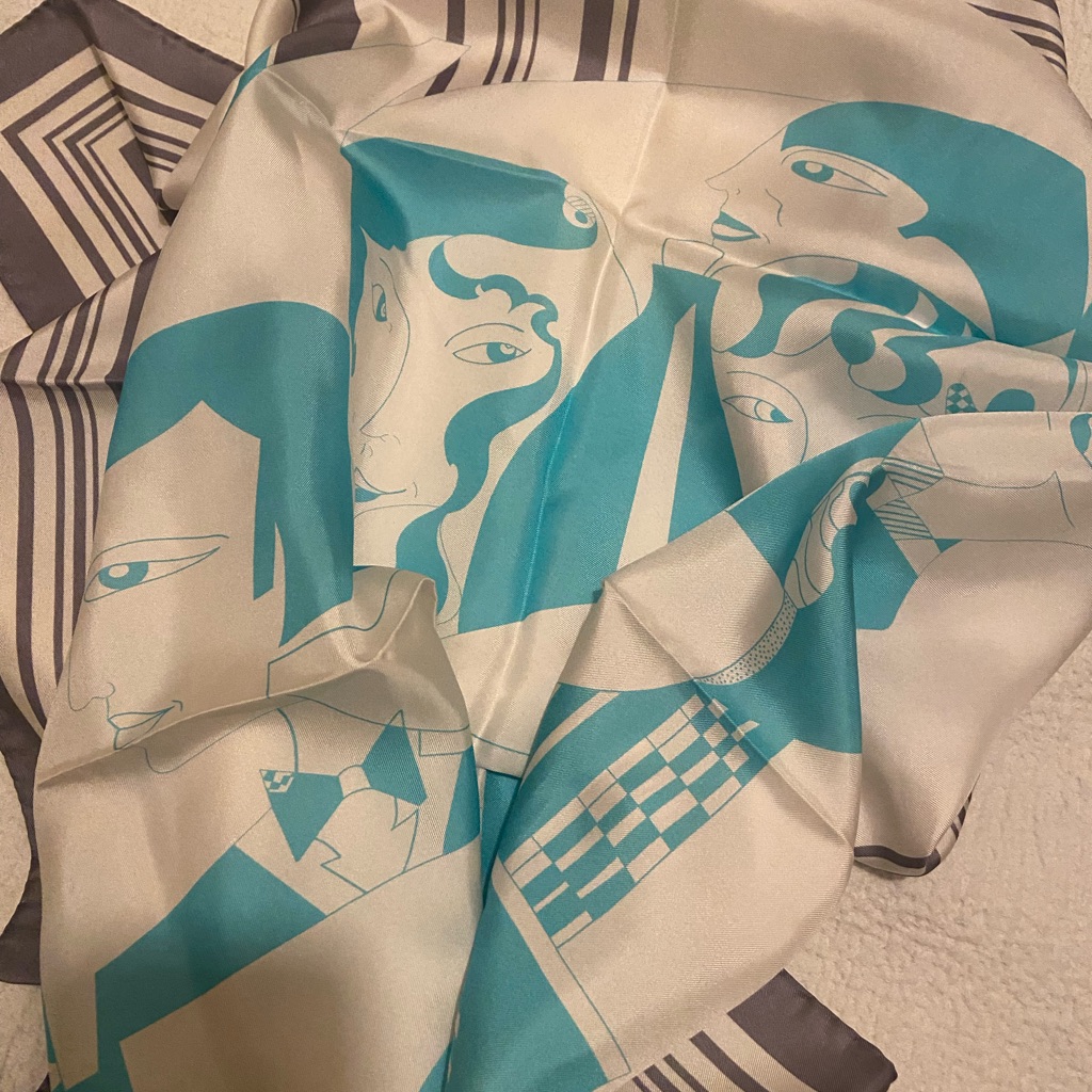 Vintage Italian Made Silk Scarf